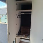 Wohnkanzel aus isoliertem Sandwichmaterial Schrank offen