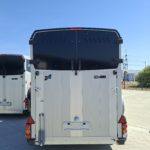 Ifor Williams HBX 511 schwarz hinten geschlossen