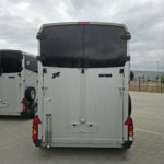 Ifor Williams HBX 506 silber hinten geschlossen